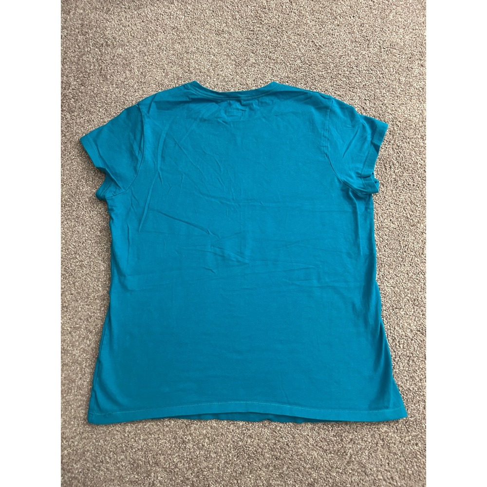 Champion T-Shirt Womens Medium Teal Blue Excellent Short Sleeve Athletic Top - Picture 6 of 6